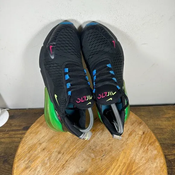 Nike Air Max 270 Black Ghost Green Shoes Sneakers Women's Size 8 DD9715-100