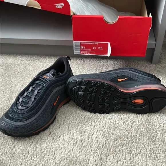 Nike Air Max 97 Men's Shoes - Black and Orange