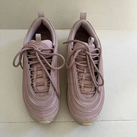 Nike Air Max 97 Premium Womens Size 7.5 Pink Athletic Shoes Sneakers 917646-500