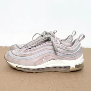 Nike Air Max 97 Ultra 17 Shoes Womens Size 7.5 Lux Vast Gray Pink Velvet Suede