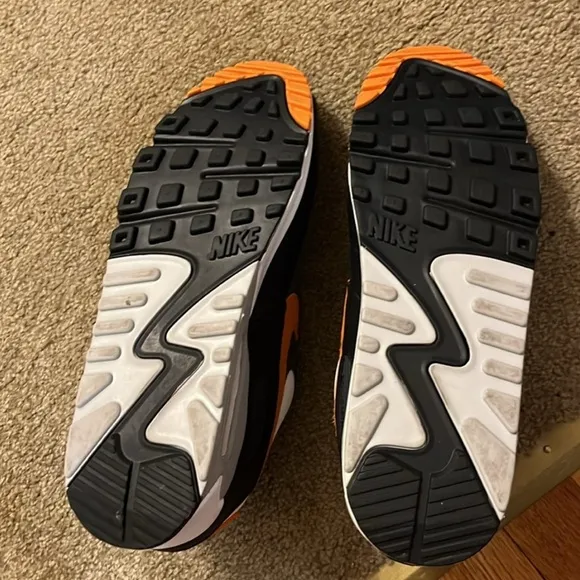 Nike Air Max Men's Shoes - Black, White and Orange