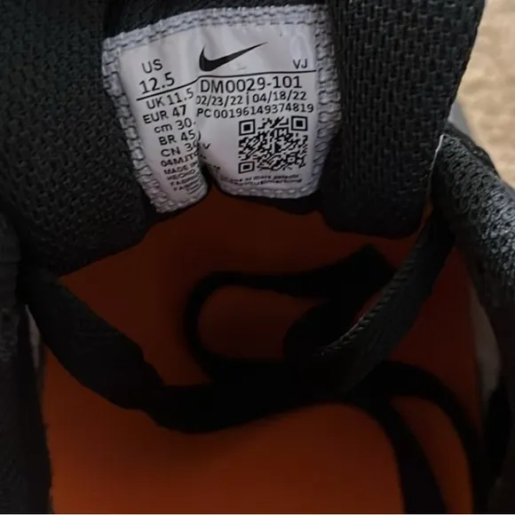Nike Air Max Men's Shoes - Black, White and Orange
