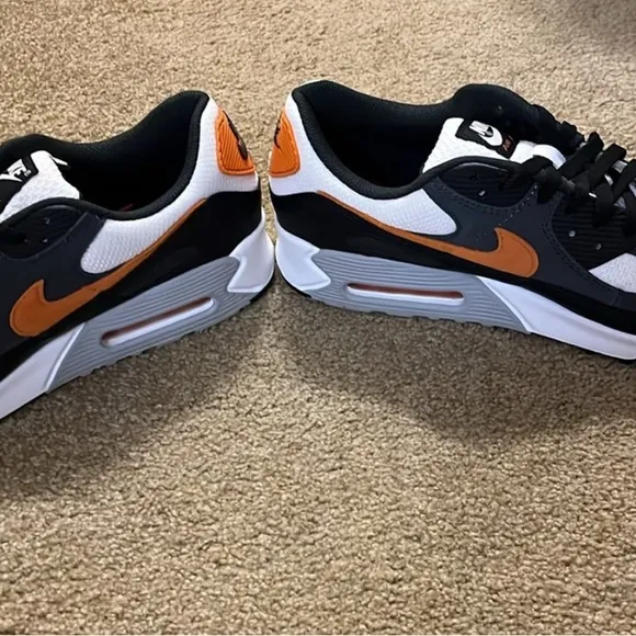Nike Air Max Men's Shoes - Black, White and Orange