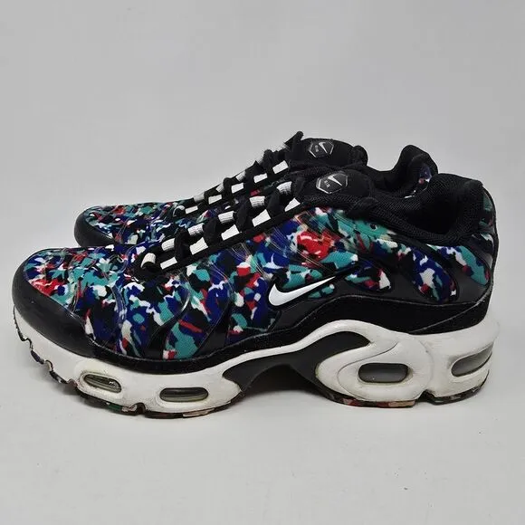 Nike Air Max Plus GS Black Hyper Blue CU 4623-001 Size 4.5Y Shoes
