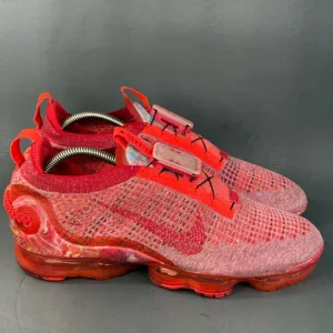 Nike Air VaporMax 2020 Flyknit 'Team Red' athletic sneaker shoes men’s size 10.5