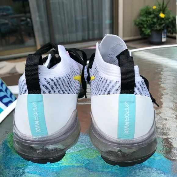 Nike Air VaporMax Flyknit 3 'White Dynamic Yellow' AJ6900-103 size 9.5