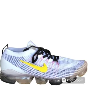 Nike Air VaporMax Flyknit 3 'White Dynamic Yellow' AJ6900-103 size 9.5