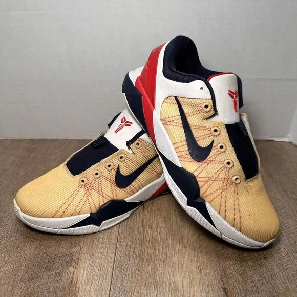 Nike‎ Boy's Kobe 7 VII Olympic USA Team Red White Blue Size 5.5Y
