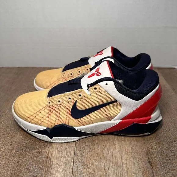 Nike‎ Boy's Kobe 7 VII Olympic USA Team Red White Blue Size 5.5Y