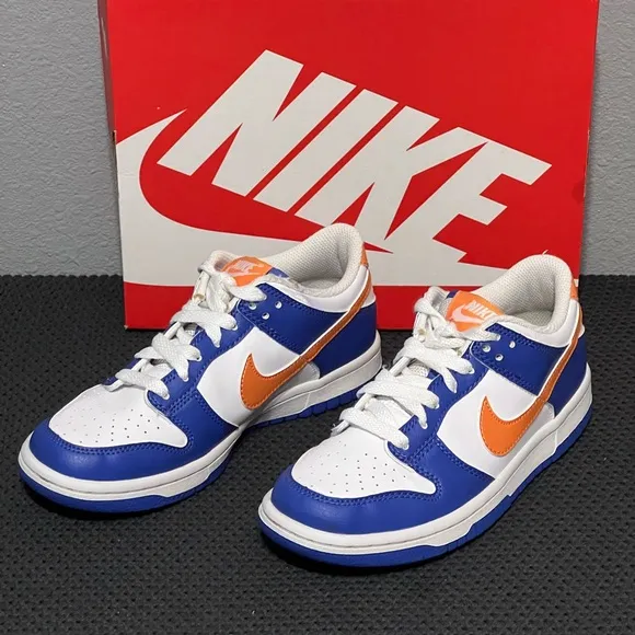 Nike Dunk Low Purple Orange White Size 4.5Y  FN7783-400