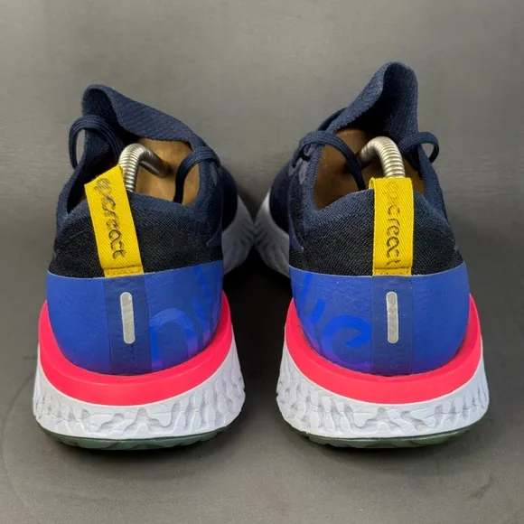 Nike Epic React Flyknit 'College Navy' athletic sneaker shoes men’s size 11