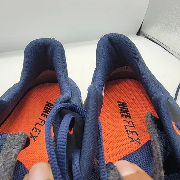 Nike Flex 2021 RN Mens 12 Midnight Navy Blue Cool Grey Running Shoes CW3408-400