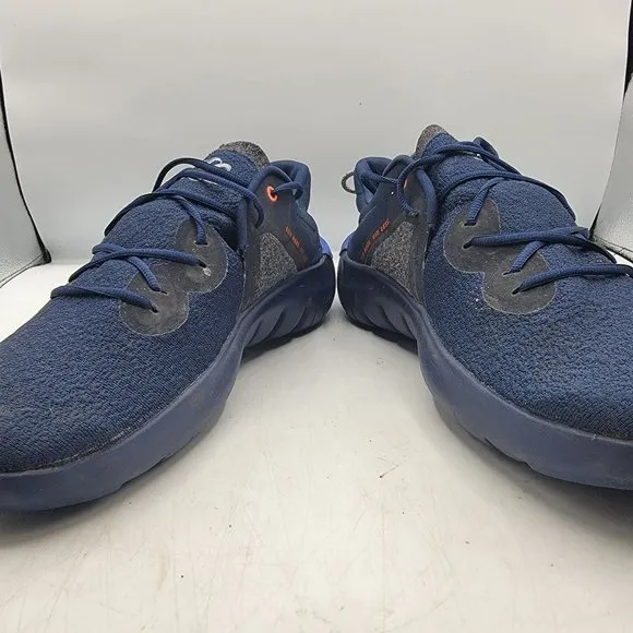 Nike Flex 2021 RN Mens 12 Midnight Navy Blue Cool Grey Running Shoes CW3408-400