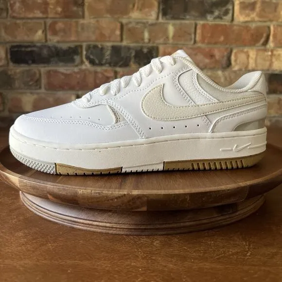 Nike Gamma Force White Phantom Light Bone Leather Sneaker Shoes Size 8.5