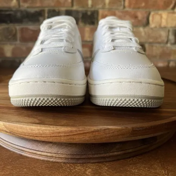 Nike Gamma Force White Phantom Light Bone Leather Sneaker Shoes Size 8.5