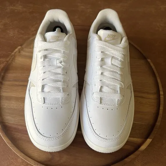 Nike Gamma Force White Phantom Light Bone Leather Sneaker Shoes Size 8.5