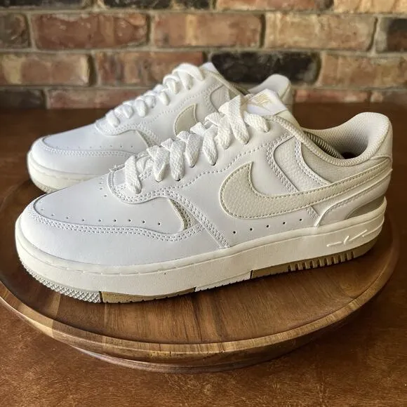 Nike Gamma Force White Phantom Light Bone Leather Sneaker Shoes Size 8.5