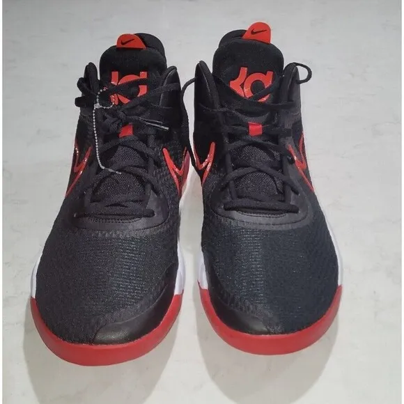 Nike KD Trey 5 IX Basketball Shoes Black/Red/White CW3400 001 Men's Size 18 NEW
