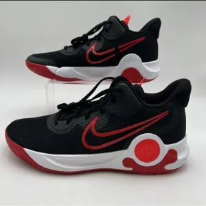 Nike KD Trey 5 IX Basketball Shoes Black/Red/White CW3400 001 Men's Size 18 NEW