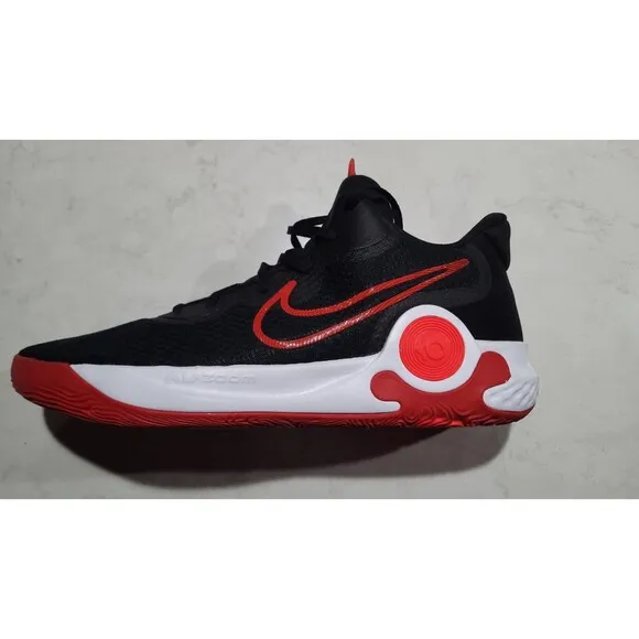 Nike KD Trey 5 IX Basketball Shoes Black/Red/White CW3400 001 Men's Size 18 NEW