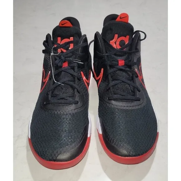 Nike KD Trey 5 IX Basketball Shoes Black/Red/White CW3400 001 Men's Size 18 NEW