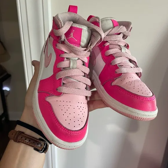 Nike Kids' Air Jordan 1 Mid PS - Fierce Pink