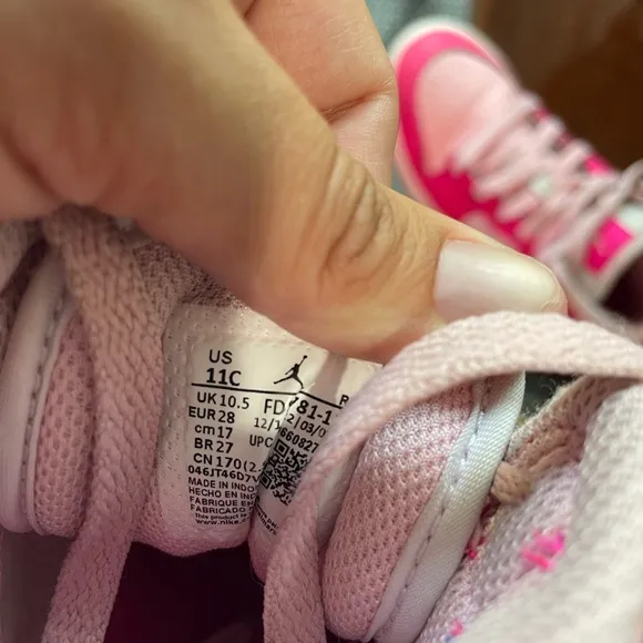 Nike Kids' Air Jordan 1 Mid PS - Fierce Pink