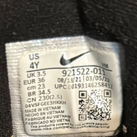 Nike kids Black Air Max 97 (GS) Shoes