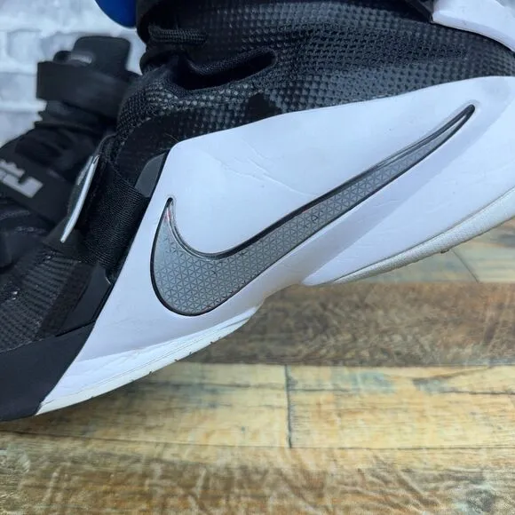 Nike LeBron Soldier 9 Black White Basketball‎ Shoes 749498-001 Mens Size 12