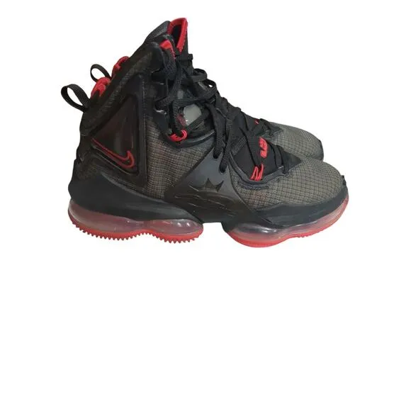 Nike LeBron XIX 19 Black Red CZ0203-001 Men’s Size 6