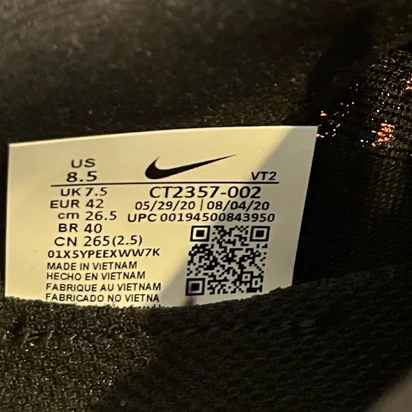 Nike Men's React Infinity Run Flyknit 2 Running Shoes Black