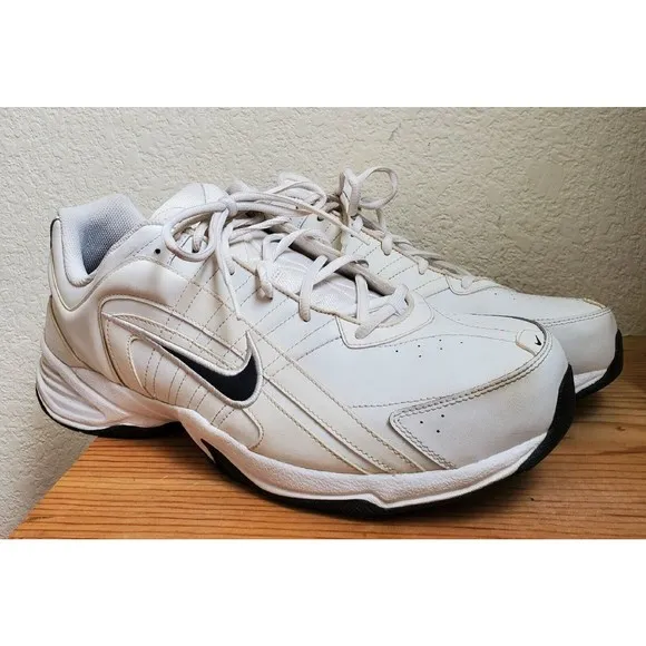 Nike Mens T Lite VIII 386769-141 White Casual Dad Grandpa Shoes Sneakers Size 14