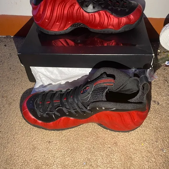 Nike Red and Black Athletic Shoes