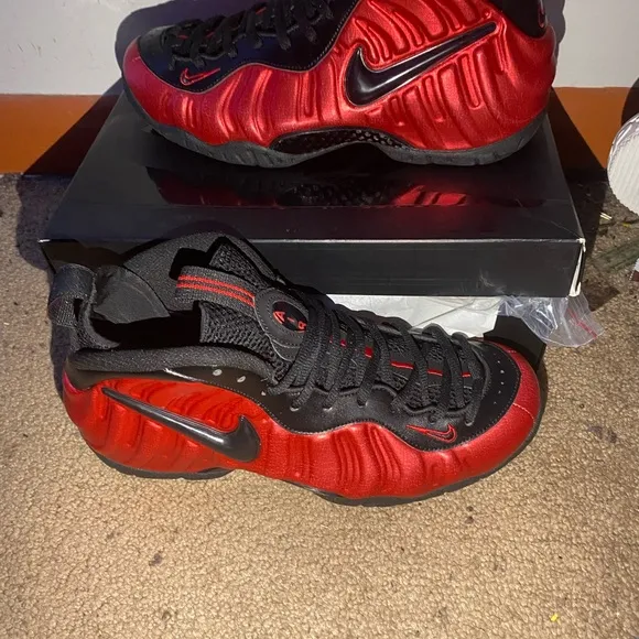 Nike Red and Black Athletic Shoes