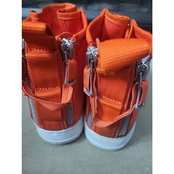 Nike SF Air Force 1 NEW! Mid 917753-800 Orange Basketball Shoes Sneakers…