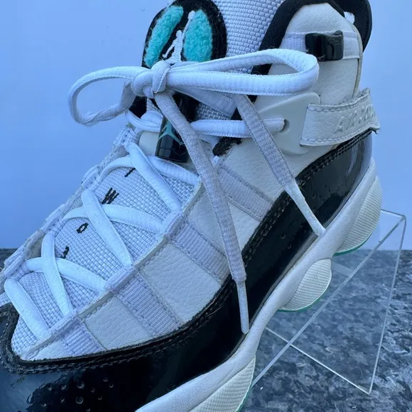 Nike Shoes Youth 5 Air Jordan Rings Tropical Twist GS 323419-115 White Black.