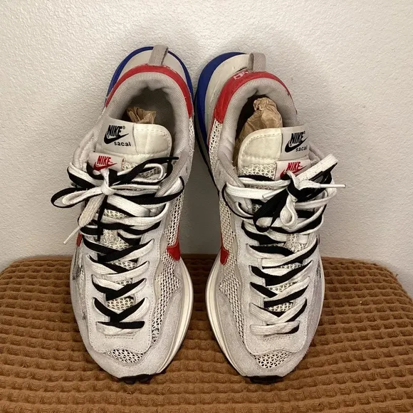 Nike x sacai vaperwaffle white red‎ blue men’s size 10.5 CV 1363-100