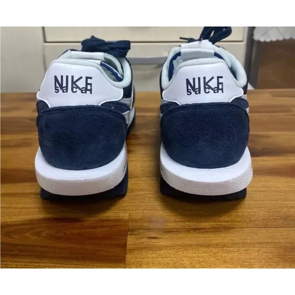 Nike x Sacai x Fragment LD Wafflr Blue and White Men's Sneakers