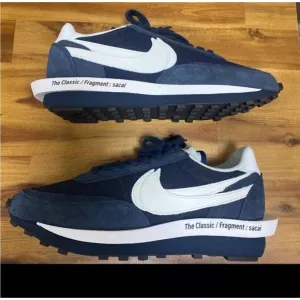 Nike x Sacai x Fragment LD Wafflr Blue and White Men's Sneakers