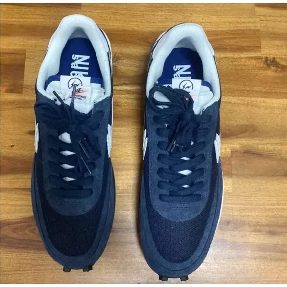 Nike x Sacai x Fragment LD Wafflr Blue and White Men's Sneakers