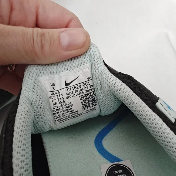 Nike Zoom Pulse Nurse Medical Shoes Black Blue CT1629 001 M 5 W 7.5 recovery