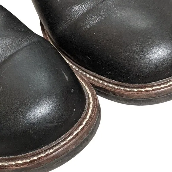 Noat Chief color block black brown lace up slip resistant shock relief loafer 13