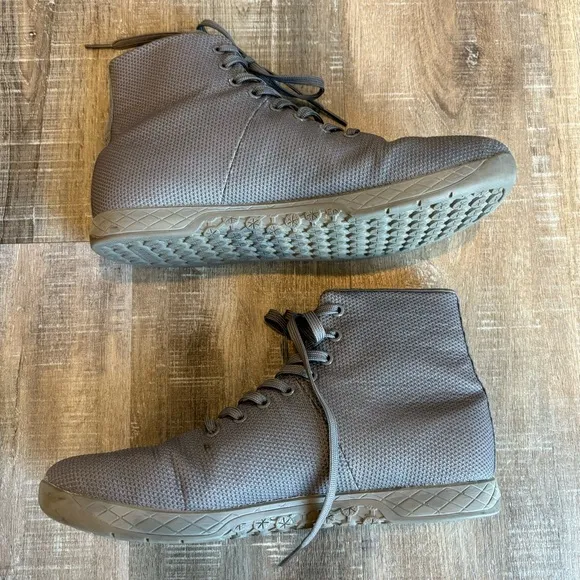 NOBULL No Bull High Top Trainer Shoes Sneaker Gray Men 12.5 Women 14 Breathable