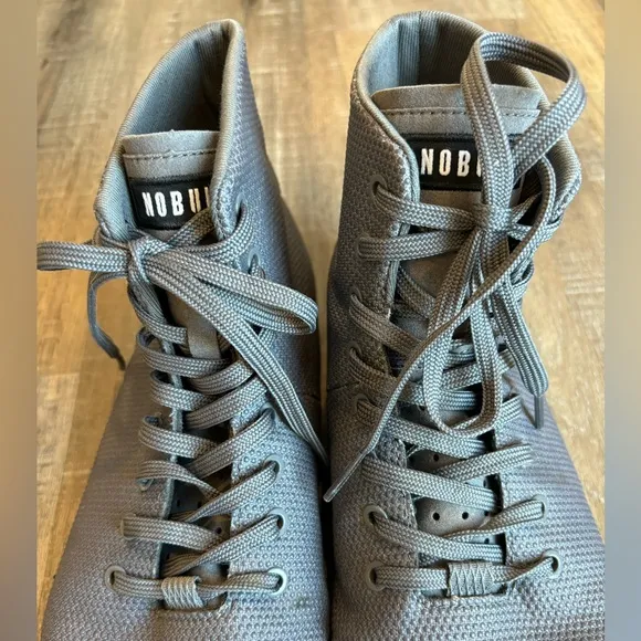 NOBULL No Bull High Top Trainer Shoes Sneaker Gray Men 12.5 Women 14 Breathable