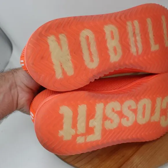 Nobull Shoes Men 11 Outwork Edge Sneaker Neon Coral Gym Crossfit Workout Comfort