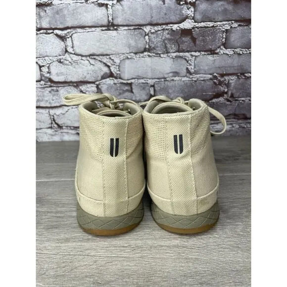 Nobull Mid Desert Trainer Canvas Beige Fabric Lace Up Sneakers Men 13M US/47.5EU
