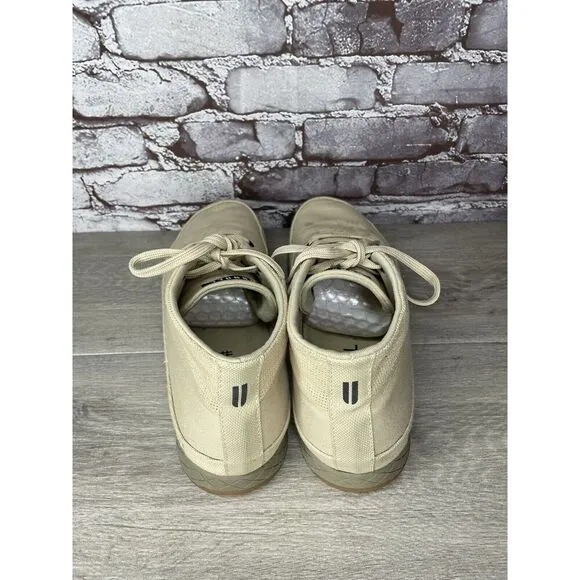 Nobull Mid Desert Trainer Canvas Beige Fabric Lace Up Sneakers Men 13M US/47.5EU