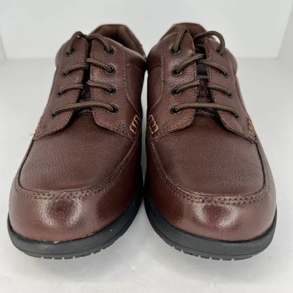 Nunn Bush Mens 85694-247 Brown Leather Comfort Gel Oxford Size 11 M Dress Shoes