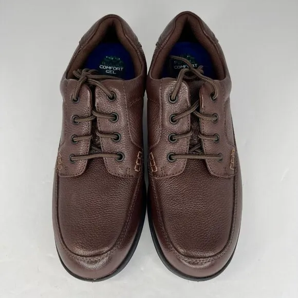 Nunn Bush Mens 85694-247 Brown Leather Comfort Gel Oxford Size 11 M Dress Shoes