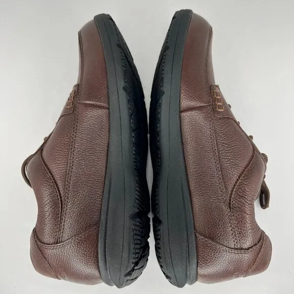 Nunn Bush Mens 85694-247 Brown Leather Comfort Gel Oxford Size 11 M Dress Shoes